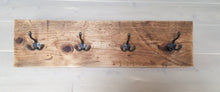 Load image into Gallery viewer, Industrial Style Reclaimed Scaffold Board Coat Hook / Rack