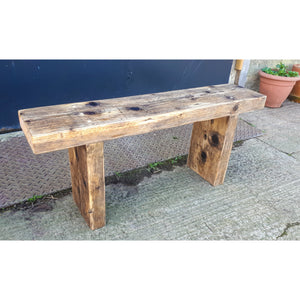 Reclaimed Scaffold Board Rustic Chunky Wood Bench