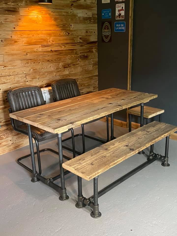 Rustic counter new arrivals height bench