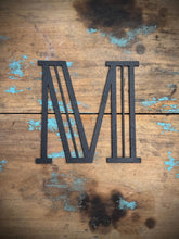 Load image into Gallery viewer, Black 5&quot; or 12&quot; Art Deco Metal Lettering A-Z 0-9
