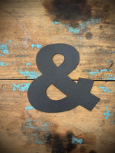 Load image into Gallery viewer, 12&quot; and 5&quot; Black Fat Font Metal Letters.
