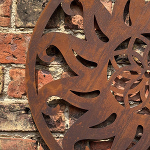Rusty Metal Sun Decoration