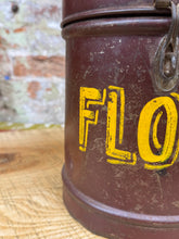 Load image into Gallery viewer, Vintage Galvanised Metal Tub Container / Flour Bin / Rice Dog Food Container / C
