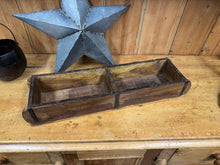 Load image into Gallery viewer, Rustic Wooden Double Brick Mould / Decorative Herb Planter / Storage Box Tray
