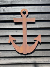 Load image into Gallery viewer, Large Rusty Metal Anchor Wall Decoration
