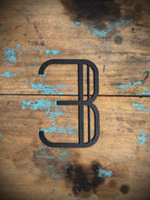 Load image into Gallery viewer, Black 5&quot; or 12&quot; Art Deco Metal Lettering A-Z 0-9
