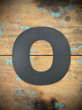 Load image into Gallery viewer, 12&quot; and 5&quot; Black Fat Font Metal Letters.
