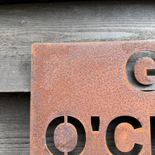 Load image into Gallery viewer, Rustic Metal GIN O’CLOCK Sign
