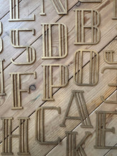 Load image into Gallery viewer, Gold Distressed 5&quot; or 12&quot; Art Deco Lettering A-Z 0-9
