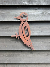 Load image into Gallery viewer, Rusty Metal Woodpecker Garden Decoration
