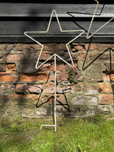 Load image into Gallery viewer, Garden Stars On Ground Spikes / Metal Star Ornaments / Lawn Decor
