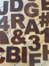 Load image into Gallery viewer, 5&quot; Fat Font Rusty Metal Letters A-Z 0-9
