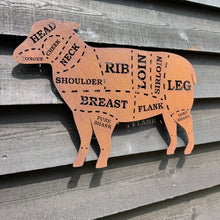 Load image into Gallery viewer, Rusty Metal Butchers Lamb Decorations
