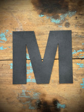 Load image into Gallery viewer, 12&quot; and 5&quot; Black Fat Font Metal Letters.
