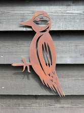 Load image into Gallery viewer, Rusty Metal Woodpecker Garden Decoration
