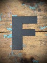 Load image into Gallery viewer, 12&quot; and 5&quot; Black Fat Font Metal Letters.
