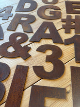Load image into Gallery viewer, 5&quot; Fat Font Rusty Metal Letters A-Z 0-9
