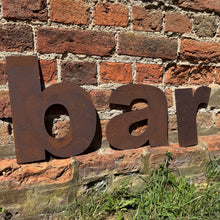Load image into Gallery viewer, BAR Metal Letters Sign
