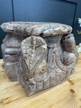 Load image into Gallery viewer, Rustic XL Church Candle Holder / Pillar Base / Farmhouse Decor Candle Stand /C
