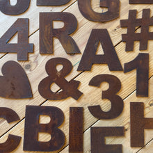 Load image into Gallery viewer, 5&quot; Fat Font Rusty Metal Letters A-Z 0-9
