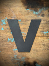 Load image into Gallery viewer, 12&quot; and 5&quot; Black Fat Font Metal Letters.
