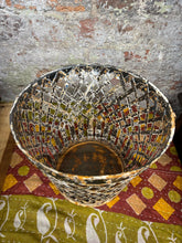 Load image into Gallery viewer, Rustic Lattice Metal Bucket Log Basket /Plant Pot Planter Patio Pail Kindling A
