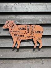 Load image into Gallery viewer, Rusty Metal Butchers Lamb Decorations
