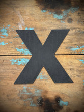 Load image into Gallery viewer, 12&quot; and 5&quot; Black Fat Font Metal Letters.
