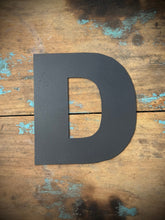 Load image into Gallery viewer, 12&quot; and 5&quot; Black Fat Font Metal Letters.

