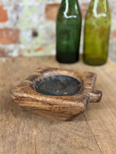 Load image into Gallery viewer, Rustic Wooden Candle Holder / Church Candle Stand / Reclaimed Farmhouse Decor MM
