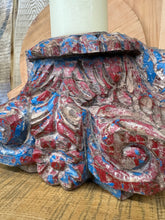 Load image into Gallery viewer, Rustic XL Church Candle Holder / Indian Pillar Base / Farmhouse Decor
