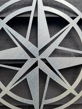 Load image into Gallery viewer, Galvanized Steel Compass Wall Decoration
