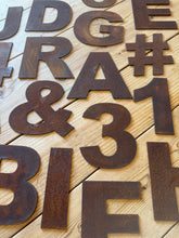 Load image into Gallery viewer, 5&quot; Fat Font Rusty Metal Letters A-Z 0-9
