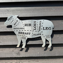 Load image into Gallery viewer, Galvanized Steel Butchers Lamb Wall Decoration.
