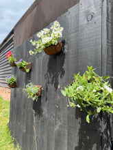 Load image into Gallery viewer, Vintage Rusty Metal Wall Mounted Planter / Herb Planter / Plant Pot / Key Holder
