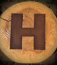 Load image into Gallery viewer, 12&quot; Rusty Fat Font Metal Letters A-Z 0-9.
