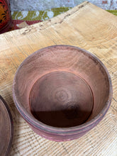 Load image into Gallery viewer, Vintage Tikka Box / Indian Red Box &amp; Lid / Trinket Jewellery Storage Container C

