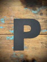 Load image into Gallery viewer, 12&quot; and 5&quot; Black Fat Font Metal Letters.
