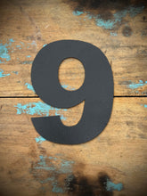 Load image into Gallery viewer, 12&quot; and 5&quot; Black Fat Font Metal Letters.
