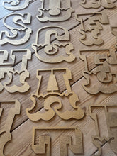 Load image into Gallery viewer, A-Z Rustic 5&quot; or 12&quot; Gold Metal Carnival Letters.
