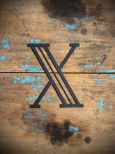 Load image into Gallery viewer, Black 5&quot; or 12&quot; Art Deco Metal Lettering A-Z 0-9
