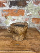 Load image into Gallery viewer, Rustic Wooden Candle Holder / Church Candle Stand / Reclaimed Farmhouse Decor DD
