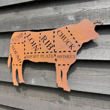 Load image into Gallery viewer, Butchers Cuts Cow Wall Signs
