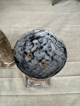 Load image into Gallery viewer, Pair Of Rustic Wooden Candle Holders / Large Church Candle Candlesticks /A
