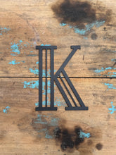 Load image into Gallery viewer, Black 5&quot; or 12&quot; Art Deco Metal Lettering A-Z 0-9
