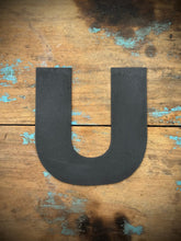 Load image into Gallery viewer, 12&quot; and 5&quot; Black Fat Font Metal Letters.
