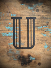 Load image into Gallery viewer, Black 5&quot; or 12&quot; Art Deco Metal Lettering A-Z 0-9
