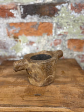 Load image into Gallery viewer, Rustic Wooden Candle Holder / Church Candle Stand / Reclaimed Farmhouse Decor DD
