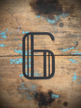 Load image into Gallery viewer, Black 5&quot; or 12&quot; Art Deco Metal Lettering A-Z 0-9
