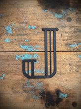 Load image into Gallery viewer, Black 5&quot; or 12&quot; Art Deco Metal Lettering A-Z 0-9
